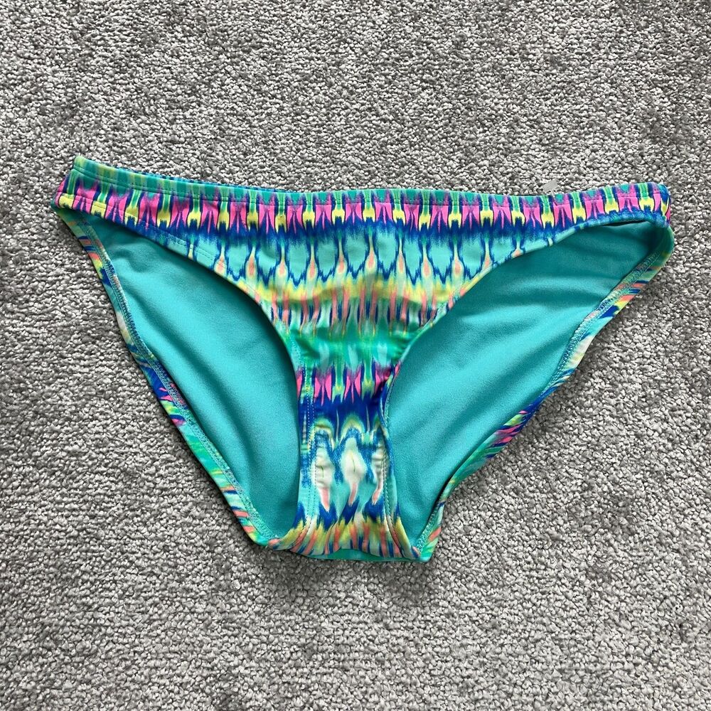 Xhilaration Swimwear Bikini Bottom Womens Medium Multicolor Tie Dye Summer Beach